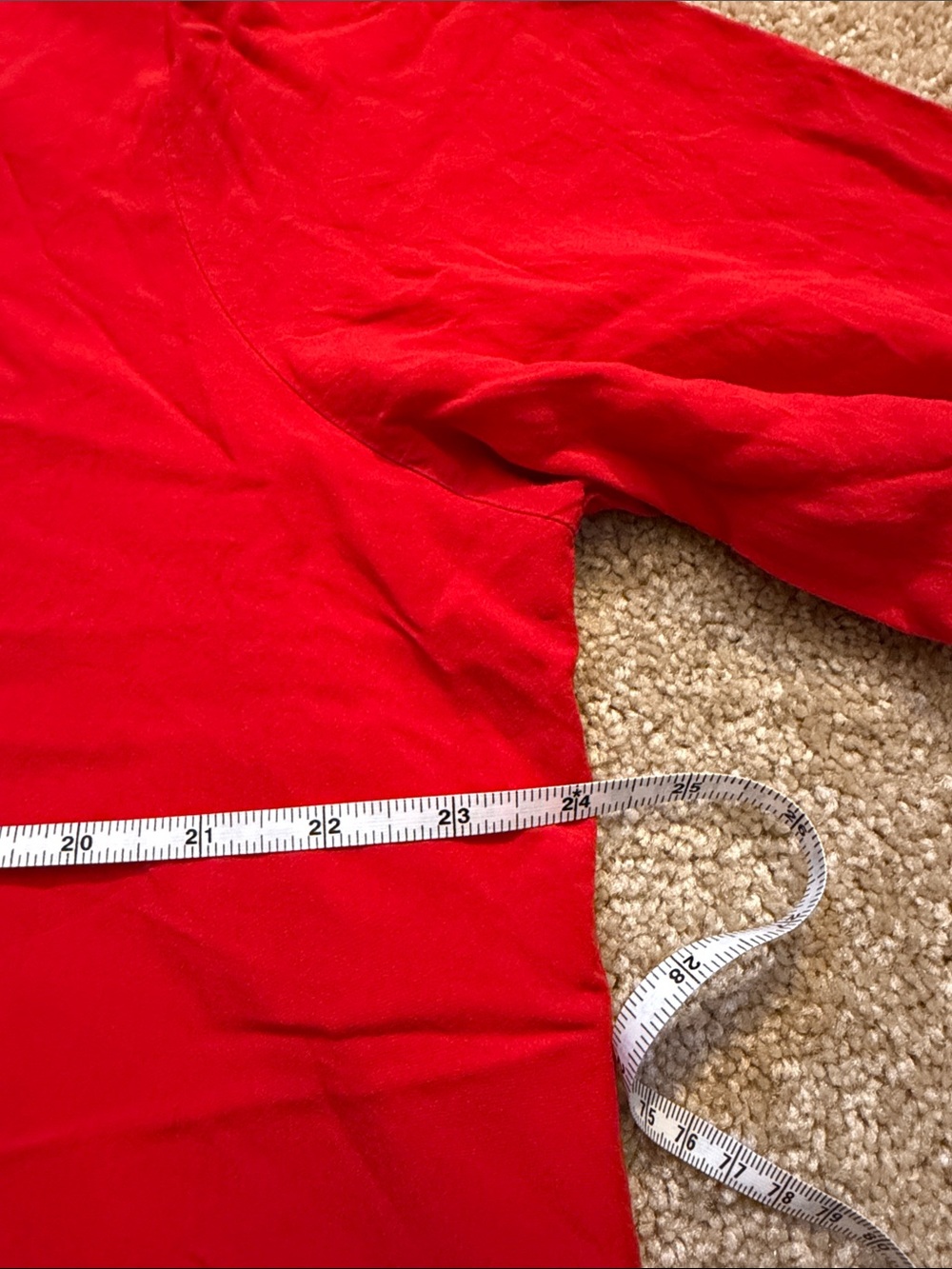 Amazon Red Embroidered V-Neck Women’s Top Size 2XL - Picture 6 of 8
